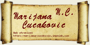 Marijana Čučaković vizit kartica